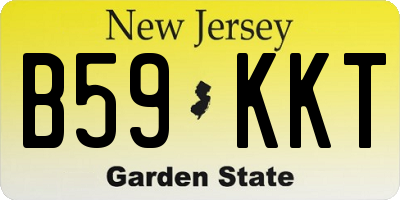 NJ license plate B59KKT