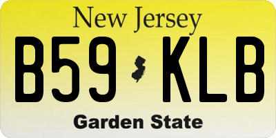 NJ license plate B59KLB