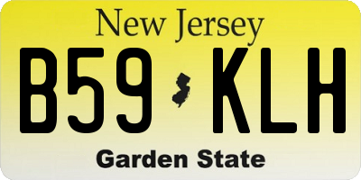 NJ license plate B59KLH