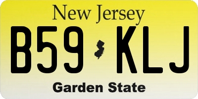 NJ license plate B59KLJ