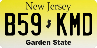 NJ license plate B59KMD