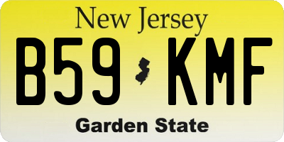 NJ license plate B59KMF