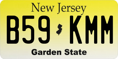 NJ license plate B59KMM
