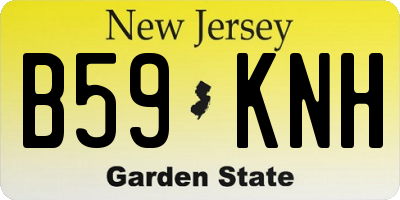 NJ license plate B59KNH