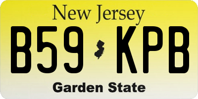NJ license plate B59KPB