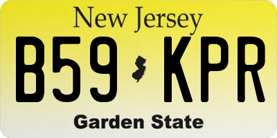 NJ license plate B59KPR