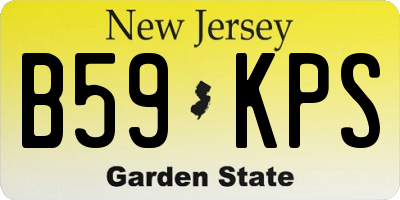 NJ license plate B59KPS