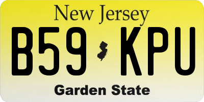 NJ license plate B59KPU