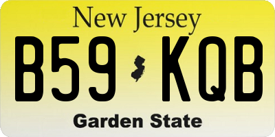 NJ license plate B59KQB