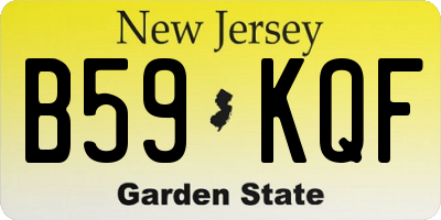 NJ license plate B59KQF