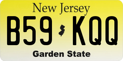 NJ license plate B59KQQ