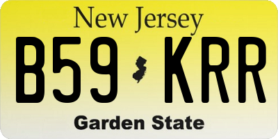 NJ license plate B59KRR