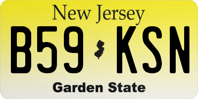 NJ license plate B59KSN