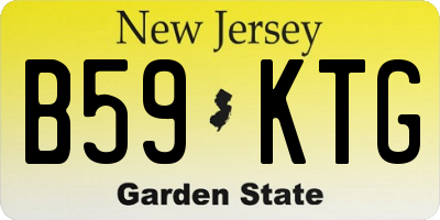 NJ license plate B59KTG