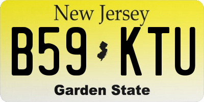 NJ license plate B59KTU