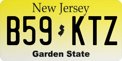 NJ license plate B59KTZ