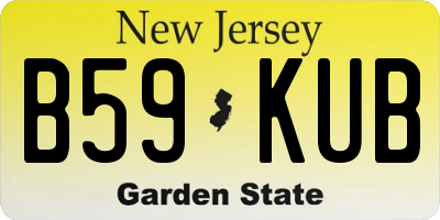 NJ license plate B59KUB