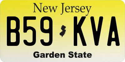 NJ license plate B59KVA