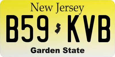 NJ license plate B59KVB