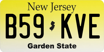 NJ license plate B59KVE