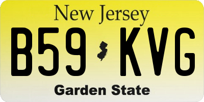 NJ license plate B59KVG