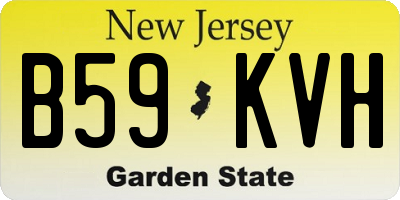NJ license plate B59KVH
