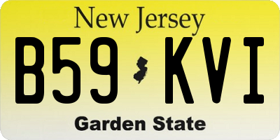 NJ license plate B59KVI