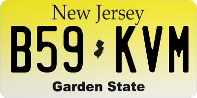 NJ license plate B59KVM