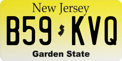 NJ license plate B59KVQ