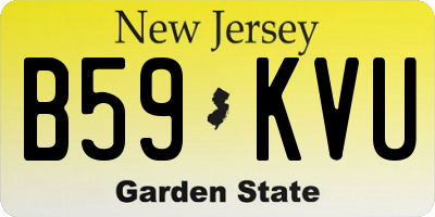NJ license plate B59KVU