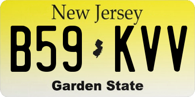 NJ license plate B59KVV