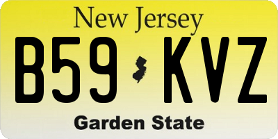 NJ license plate B59KVZ