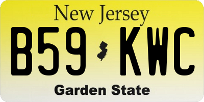 NJ license plate B59KWC