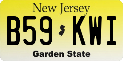 NJ license plate B59KWI