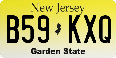 NJ license plate B59KXQ
