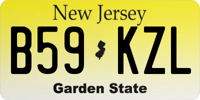 NJ license plate B59KZL