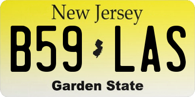 NJ license plate B59LAS
