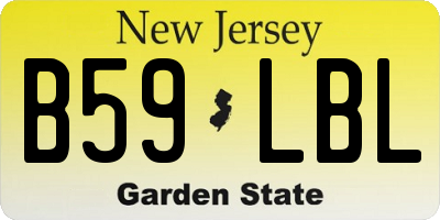 NJ license plate B59LBL