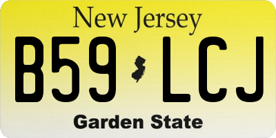 NJ license plate B59LCJ