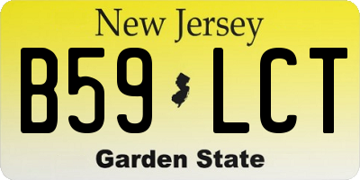 NJ license plate B59LCT