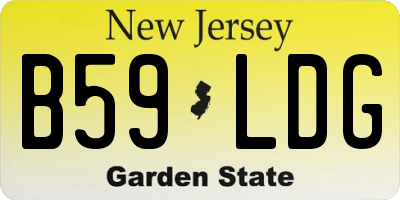 NJ license plate B59LDG