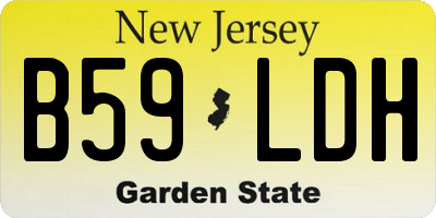 NJ license plate B59LDH