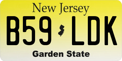 NJ license plate B59LDK