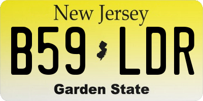 NJ license plate B59LDR
