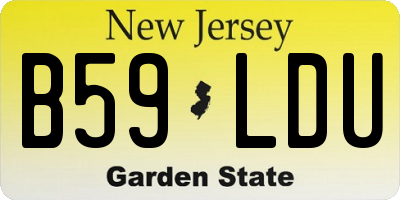 NJ license plate B59LDU