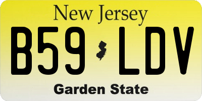 NJ license plate B59LDV