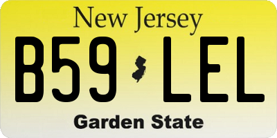 NJ license plate B59LEL