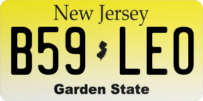 NJ license plate B59LEO