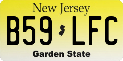 NJ license plate B59LFC