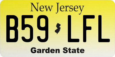 NJ license plate B59LFL